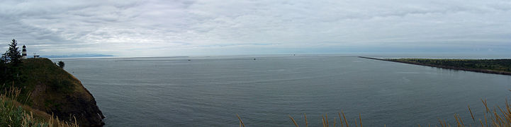 The mouth of the Columbia River