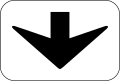 85.03 Indicates that the sign it accompanies relates to the lane above which it is placed