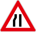 A08-2 Road narrows to the left