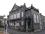 Moriah Calvinistic Methodist Chapel including forecourt wall and gates