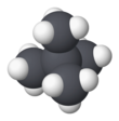 Spacefill model of neopentane