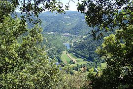 A view towards Les Ollières-sur-Eyrieux