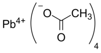 Structuurformule van lood(IV)acetaat