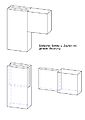 Rahmenverbindung Schlitz u. Zapfen mit gerader Brüstung