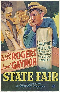 Poster for the 1933 film State Fair, by Twentieth Century–Fox Film Corp [sic], restored by Adam Cuerden