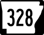 Highway 328 marker