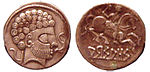 Νομίσματα του Αρσάου, Ναβάρρα, 150-100 ΠΚΕ, που δείχνει τη Ρωμαϊκή στυλιστική επιρροή.