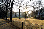 Park von Am Comeniusplatz aus gesehen