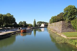 Rhein-Rhône-Kanal in Dole