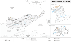 Karte von Amtsbezirk Moutier