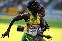 Nach Olympiasilber 2008 gab es WM-Silber für Kerron Stewart, die am vorletzten Tag wie Shelly-Ann Fraser Gold mit der Sprintstaffel errang