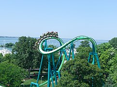 Der Zug von Raptor in der Cobra-Roll