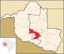 Location in Rondônia state