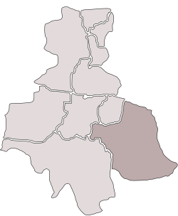 Location of Kochłowice within Ruda Śląska