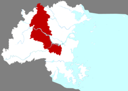 Minhou County within Fuzhou