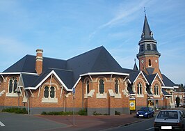 De Sint-Amandskerk in Frelinghien