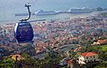 Blick über Funchal aus der Seilbahn