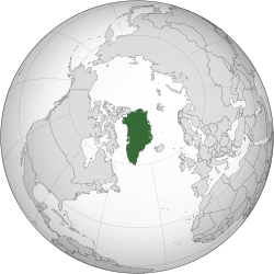 Grönland haritadaki konumu
