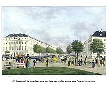 III 54 Esplanade von der Seite des Walles beim Dammthor gesehen (um 1835)