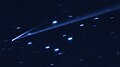 Background stars surrounding asteroid 6478 Gault and its tails.[19]