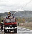 Monitoreinsatz von einem Feuerwehrfahrzeug