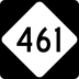 North Carolina Highway 461 marker