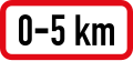 Applies for 5 kilometres