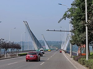 Bridge and cars in Beibei (2014)