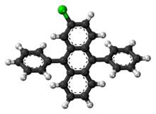 2-Chloro-9,10-diphenylanthracene molecule