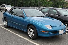 1995–1999 Pontiac Sunfire convertible