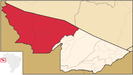 Ligging van de Braziliaanse mesoregio Vale do Juruá in Acre