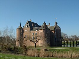 Kasteel Ammersoyen, noordoostaanzicht.