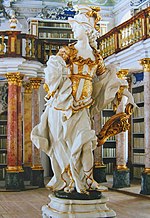 Athena in der Bibliothek des Klosters Ottobeuren