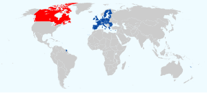 Teilnehmer des Umfassenden Wirtschafts- und Handelsabkommens ﻿Kanada ﻿Europäische Union und Vereinigtes Königreich