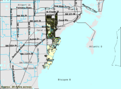 U.S. Census Bureau map showing city limits