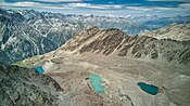 Die drei Gletscherseen auf 2800 m (Sommer 2023)