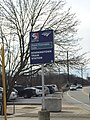 Station entrance sign