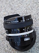 Pre-AI Fisheye-Nikkor 16 mm f/3.5 (K-type, early 1970s)