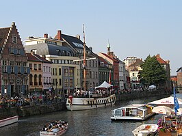 De Kraanlei met de Gentse barge tijdens de Gentse Feesten