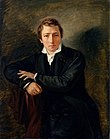 Heinrich Heine auf einem Gemälde von Moritz Daniel Oppenheim aus dem Jahr 1831