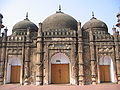 Image 36The Khan Mohammad Mridha Mosque on Lalbagh road is situated less than half a kilometre west of the Lalbagh Fort, in an area called Atish Khana in old Dhaka. Two Persian inscriptions, one over the central archway and the other over the central Mihrab, speak of its construction during 1704–05 AD. Photo Credit: Ragib Hasan