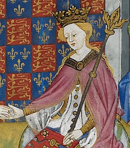 Margaretha van Anjou in een 15e-eeuws manuscript