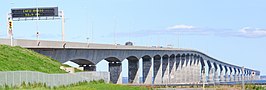 De Confederation Bridge, gezien vanaf Prince Edward Island