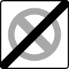 B-40 "end of limited parking zone"