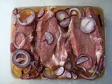 Rostbrätel in Marinade