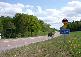 Länsväg 259 bij Södertörnsleden