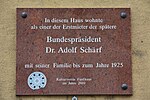 Dr. Adolf Schärf - Gedenktafel