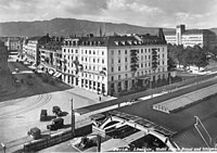 Hotel Habis Royal auf einer Postkarte Ende der 1920er-Jahren