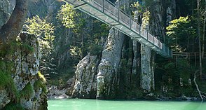 Hängebrücke beim Klobenstein