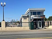 North entrance to the station from 46th Street.